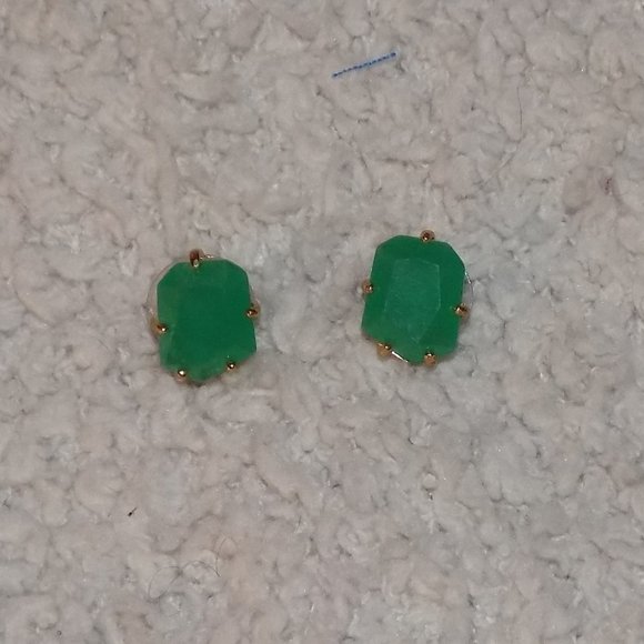 Kate Spade Green Gemstone Stud Earrings